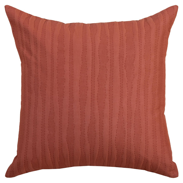 LUNDING RUST STRIPE MODERN INDUSTRIAL THROW PILLOW