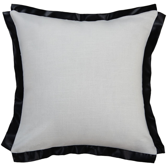 FRISK IVORY SOLID MODERN INDUSTRIAL THROW PILLOW