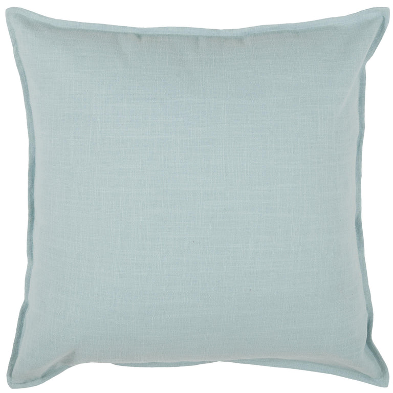DAMBORG LIGHT BLUE  SOLID URBAN FARMHOUSE THROW PILLOW