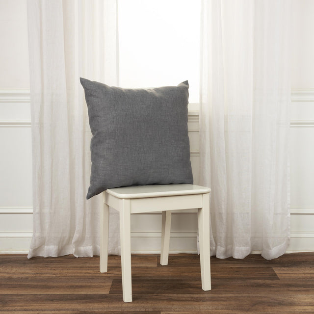 HOUMANN GREY SOLID THROW PILLOW