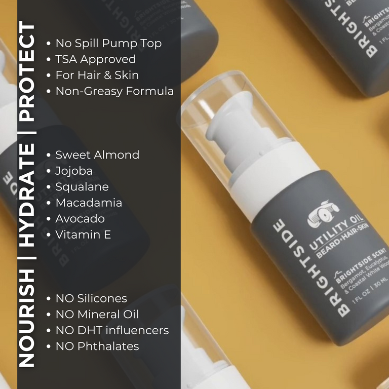 UTILITY OIL: BEARD + HAIR + SKIN | MENS SKIN CARE | BODY CARE