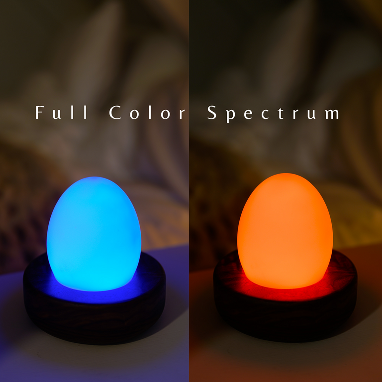 Touch Control Portable Hardwood Egg Lamp by the Iron Roots Designs | Local SF Artisan Craft | LIGHTING