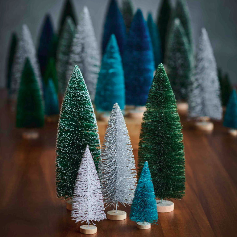 YUKON TREE-4 IN (SET OF 12)-BLUES | HOLIDAY