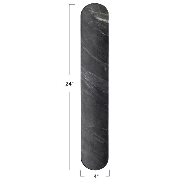 BLACK MARBLE SERVING LONG BOARD | ENTERTAINING