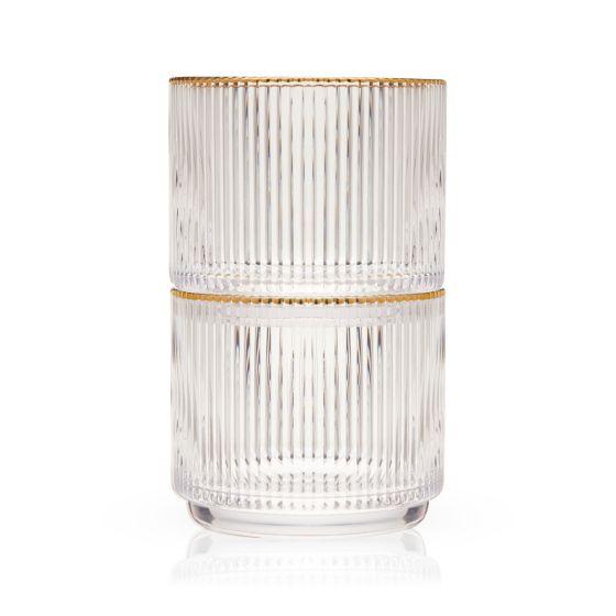 MERIDIAN CRYSTAL LOWBALL TUMBLERS