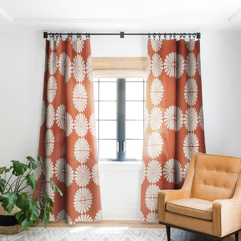 RETRO DAISY XV WINDOW CURTAINS | CURTAINS