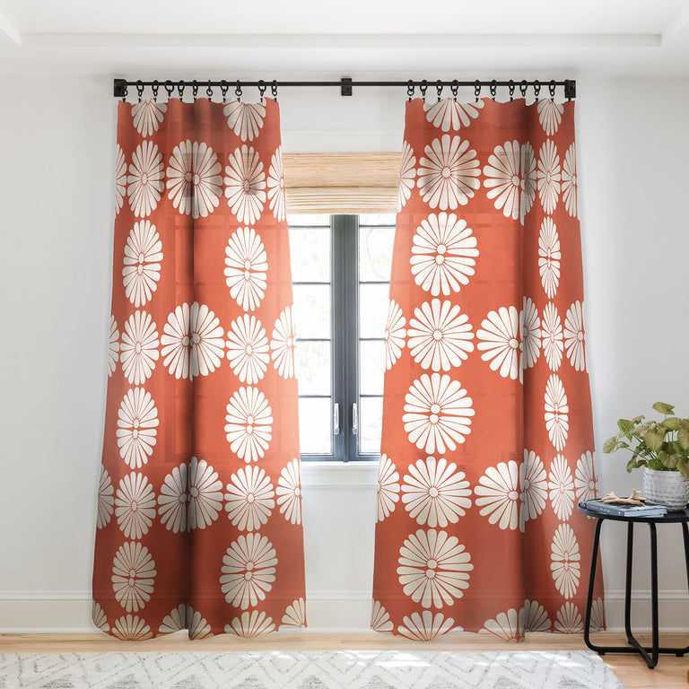 RETRO DAISY XV WINDOW CURTAINS | CURTAINS