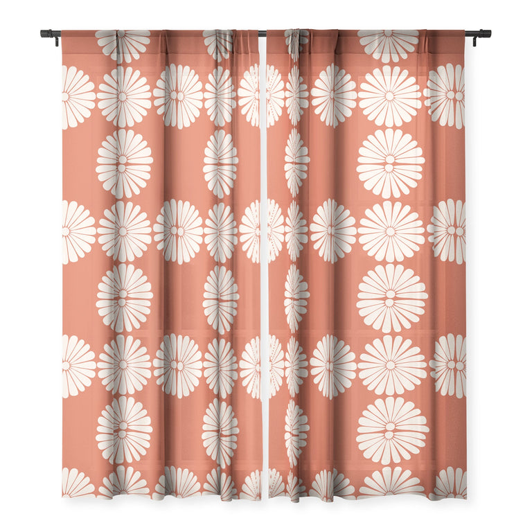 RETRO DAISY XV WINDOW CURTAINS | CURTAINS