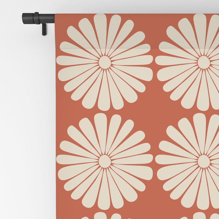 RETRO DAISY XV WINDOW CURTAINS | CURTAINS