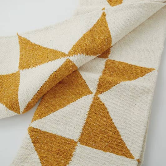 GEO SUN PATTERN COTTON BLEND THROW | THROWS