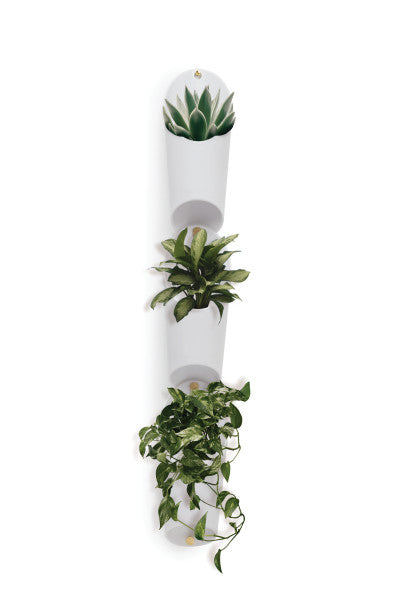 umbra hanging planter white Set of 3 Floralink Wall Vessels White