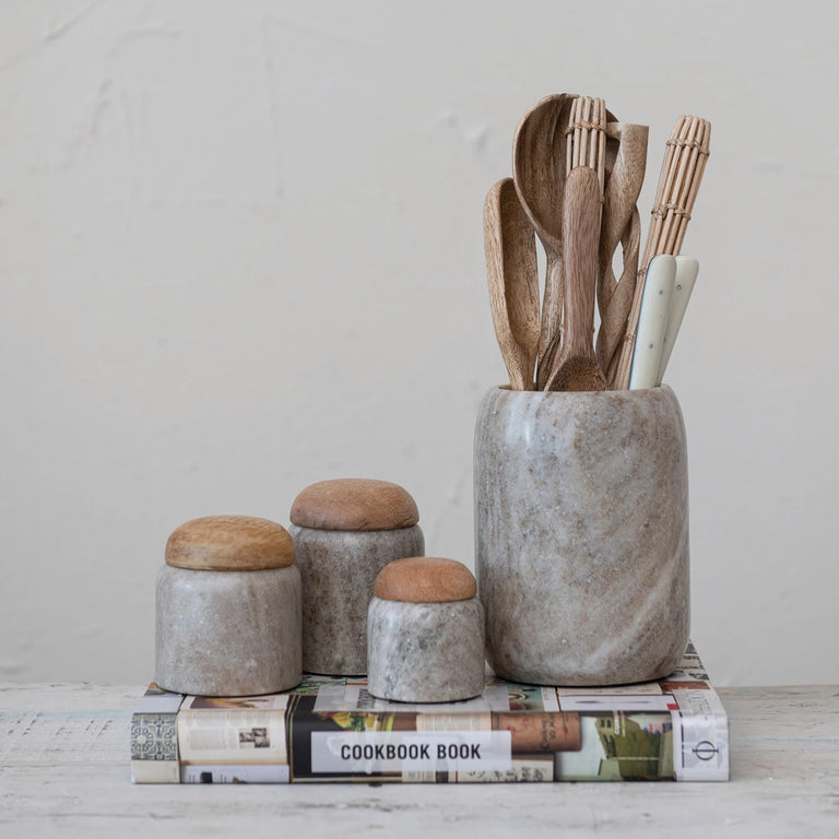 MARBLE BOTTLE HOLDER-CROCK | ENTERTAINING