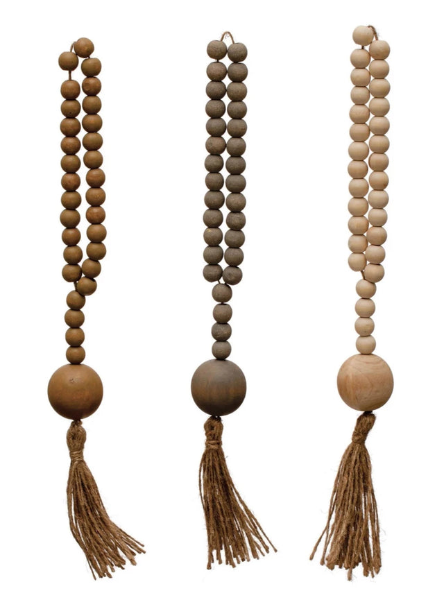 WOOD BEADS JUTE ROPE | OBJECTS