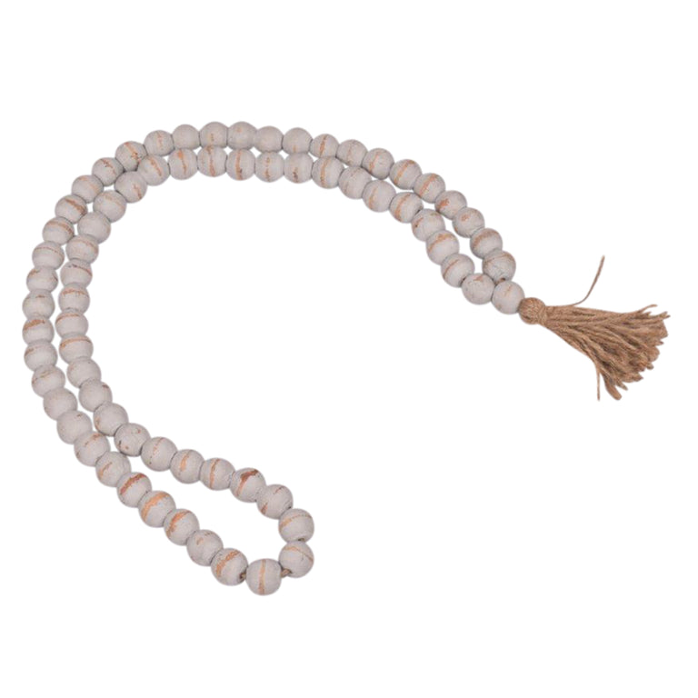 WOOD BEAD TASSEL GARLAND | OBJECTS