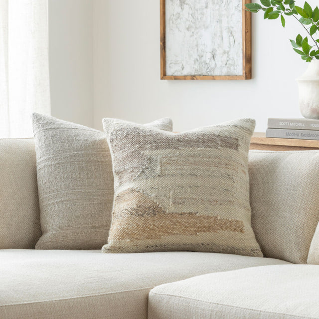 DECCAN TRAPS RANGE WOVEN COTTON THROW PILLOW