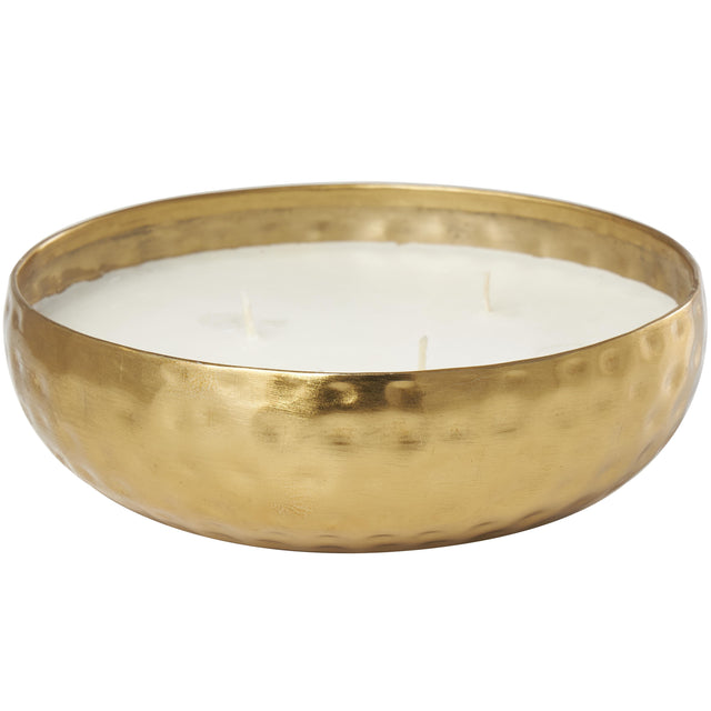 HAMMERED GOLD 3 WICK CANDLE - MEDITERRANEAN FIG | OBJECTS