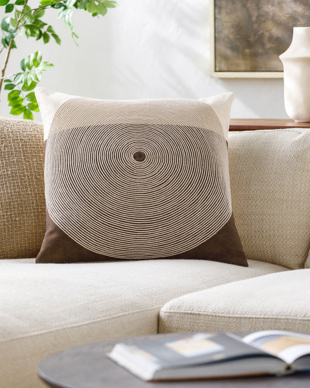 ETERNITY RIPPLE COTTON THROW PILLOW