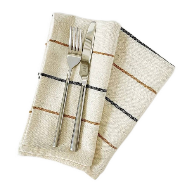 ADAMA HANDWOVEN COTTON NAPKIN | TABLE TEXTILES | ENTERTAINING | ETHIOPIA