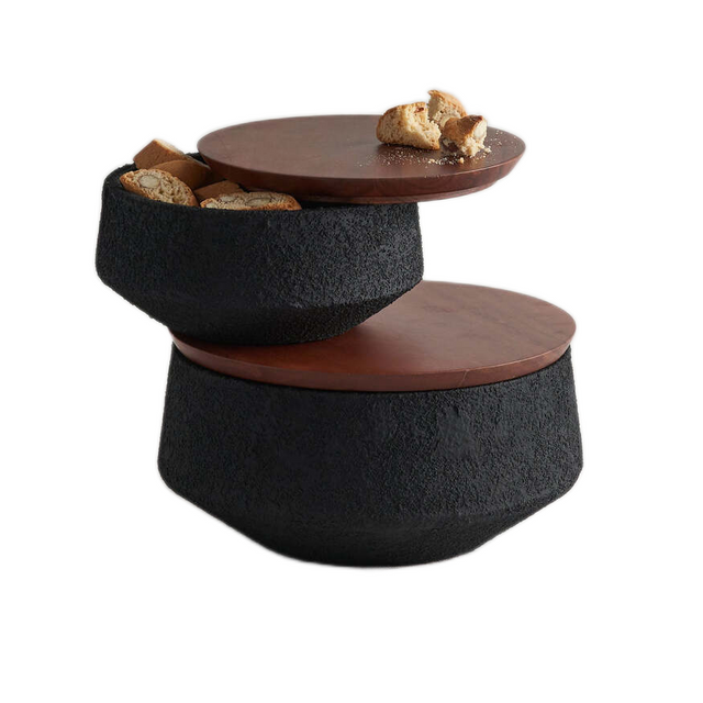 PUMICE CANISTER BOWL & LID
