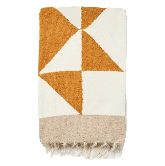 GEO SUN PATTERN COTTON BLEND THROW | THROWS