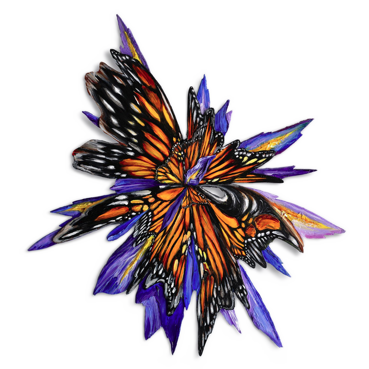 MONARCH GLITCH by Kate Tova | SIGNATURE WALL ART