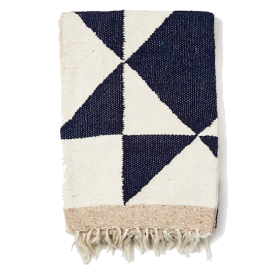 GEO SUN PATTERN COTTON BLEND THROW BLANKET | THROWS