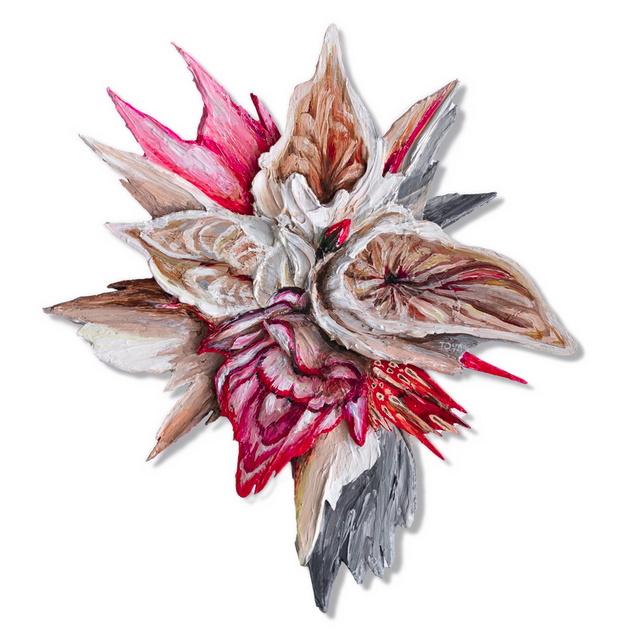 ENGLISH ROSE GLITCH by Kate Tova | SIGNATURE WALL ART