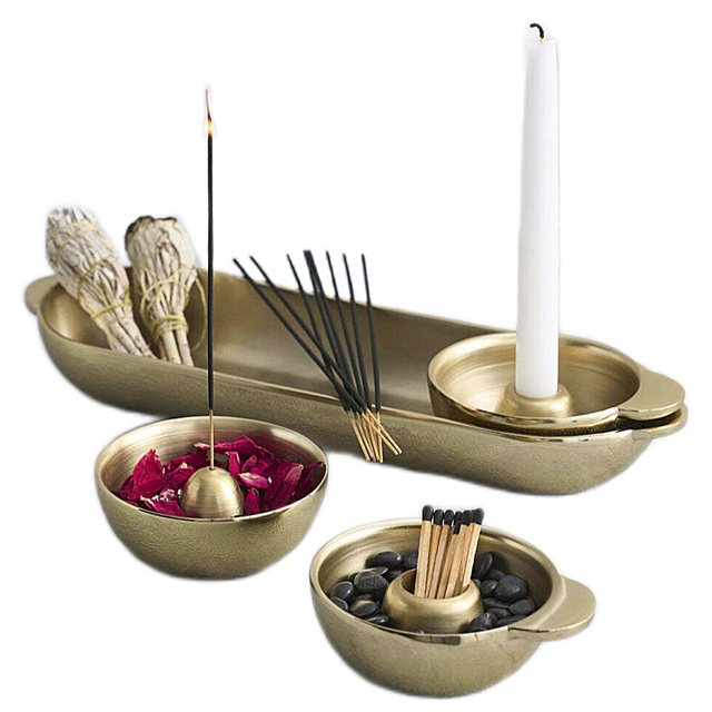 ANTIQUE BRASS INTENTION SET