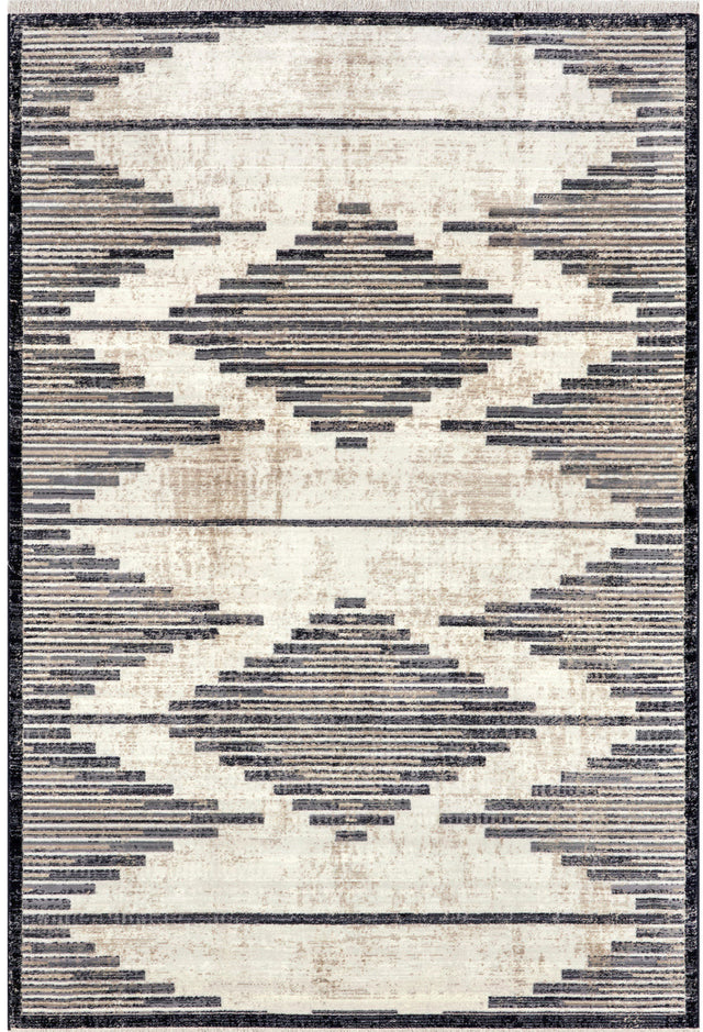 LEFINA STRIPED MOROCCAN FRINGE (5' x 8') | RUGS