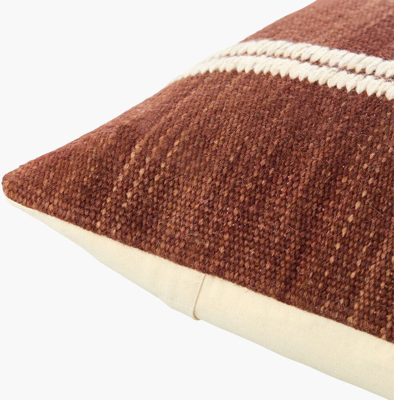 JUNDAH WOVEN COTTON THROW PILLOW