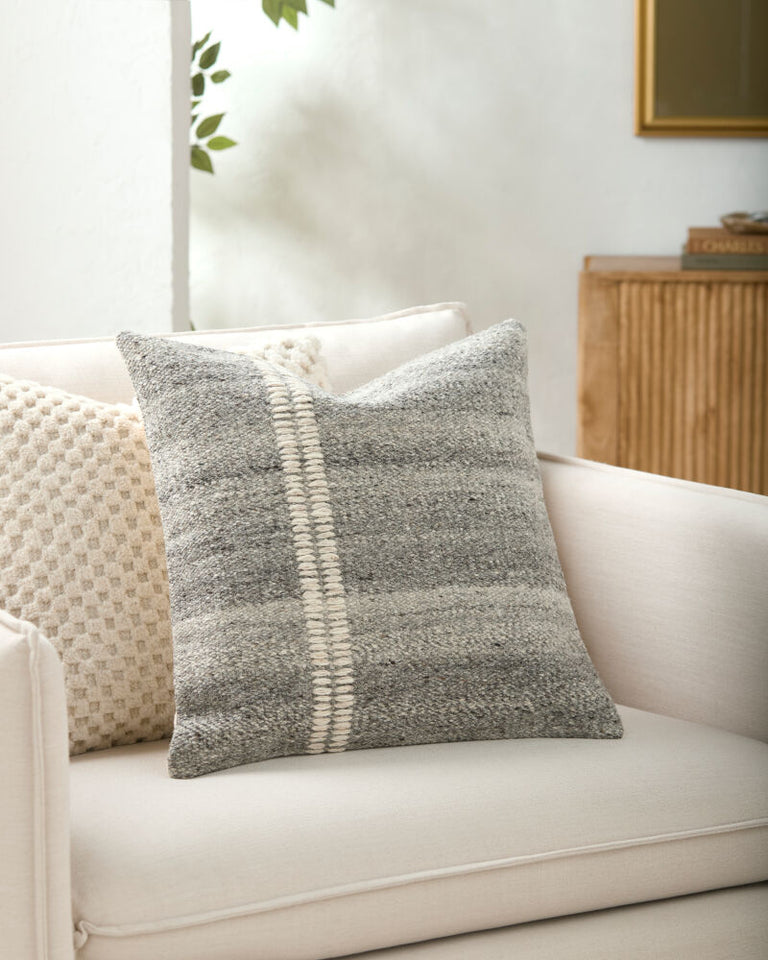 JUNDAH WOVEN COTTON THROW PILLOW