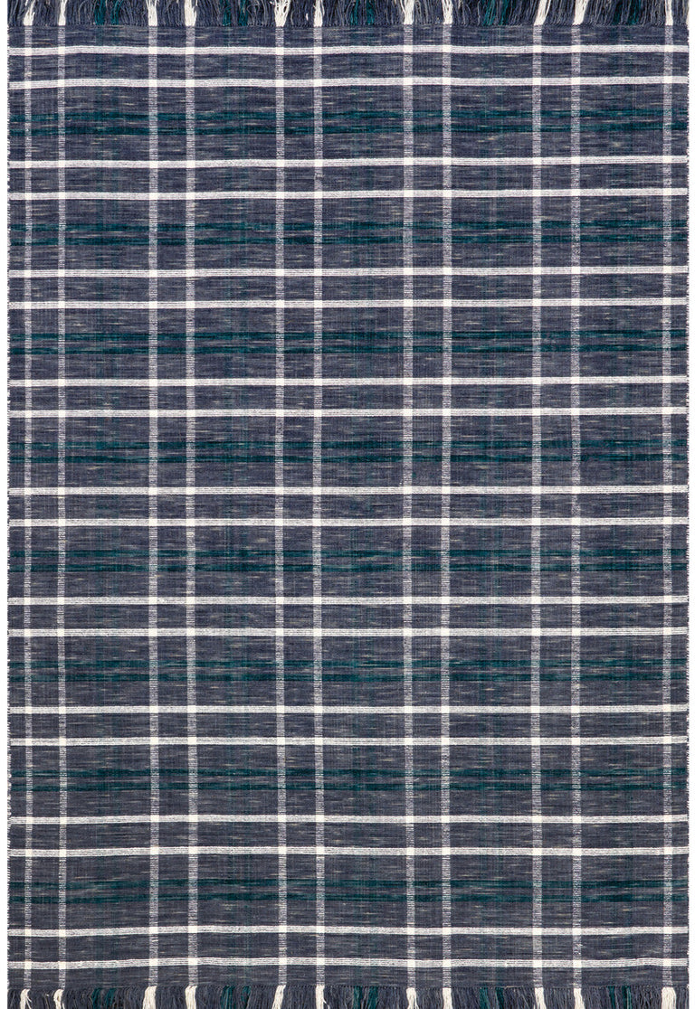 KORETTA PLAID WOOL FRINGE (5' x 8') | RUGS