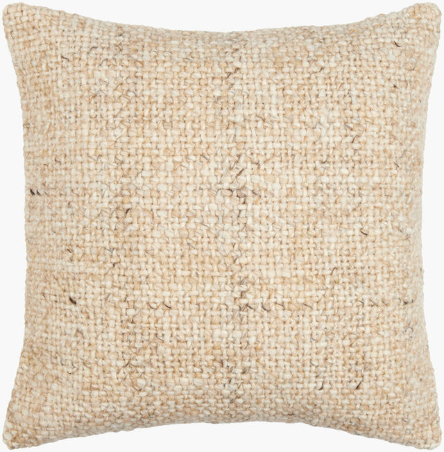 MURPHY NATURALLY WOVEN WOOL THROW PILLOW