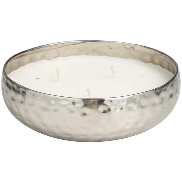 HAMMERED SILVER 3 WICK CANDLE - WHITE SAGE | OBJECTS