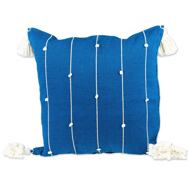 CYAN SPIRIT ON POINT STITCHED LINE PILLOW (OAXACA)