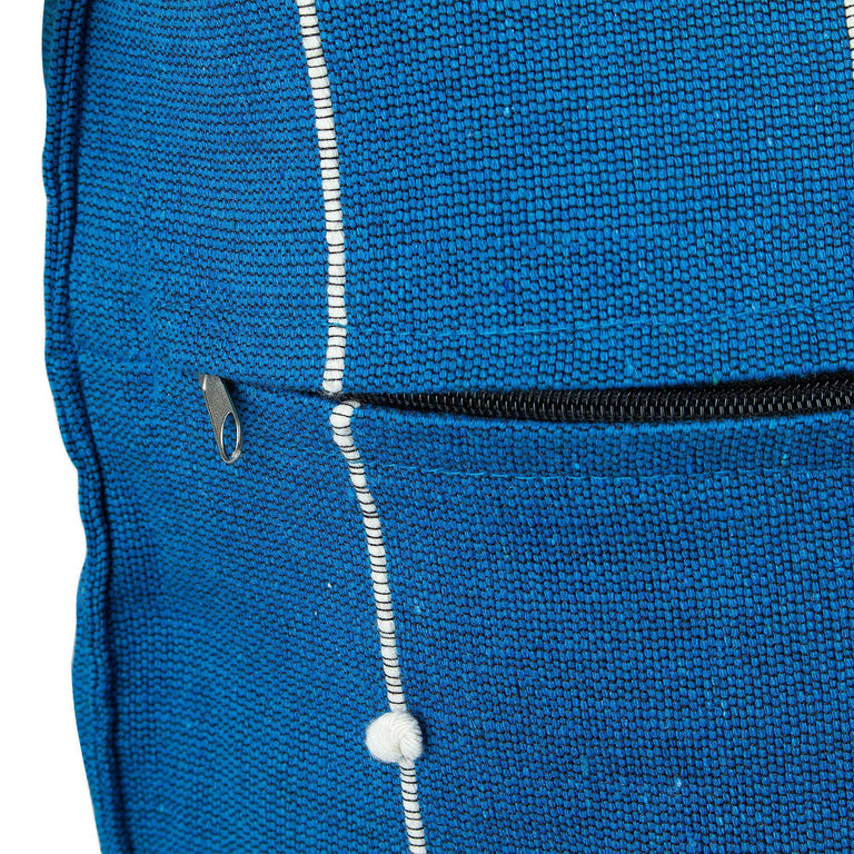 CYAN SPIRIT ON POINT STITCHED LINE PILLOW (OAXACA)