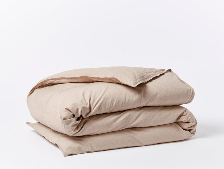 ORGANIC CRINKLED PERCALE DUVET COVER | BEDDING
