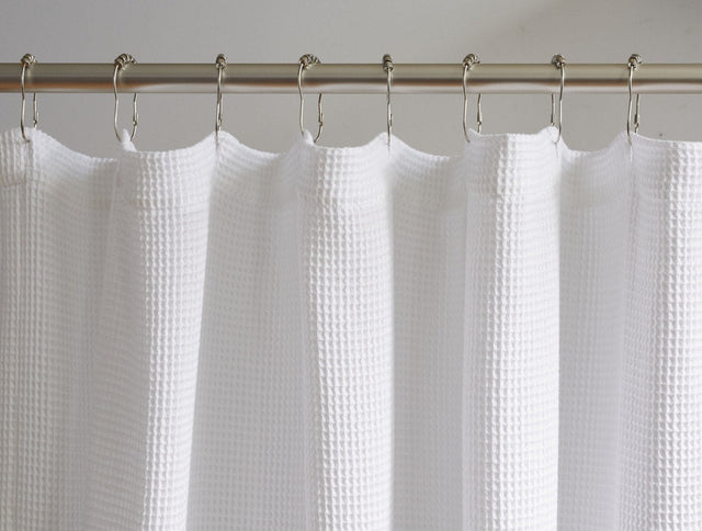 ORGANIC WAFFLE SHOWER CURTAIN