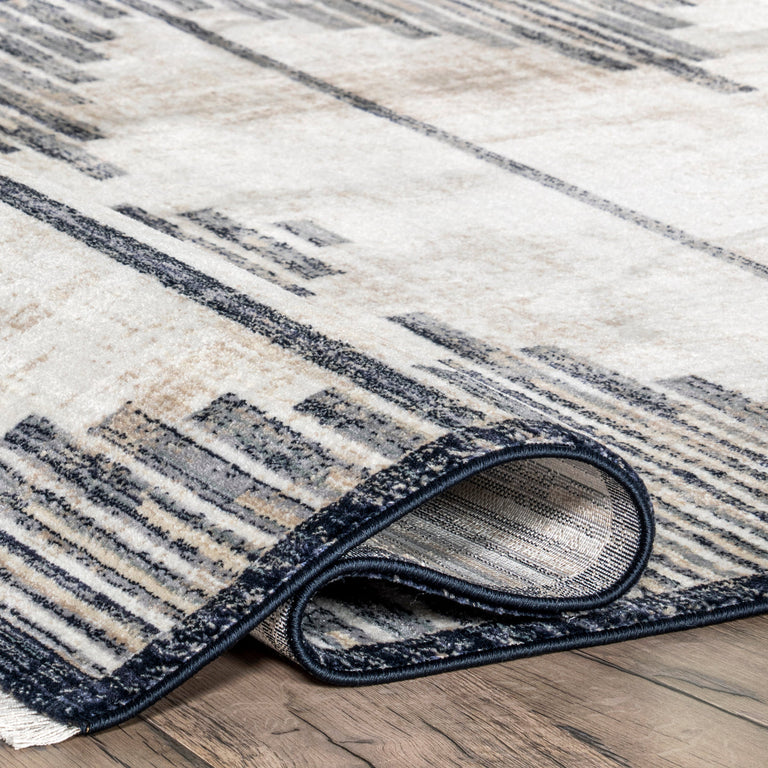 LEFINA STRIPED MOROCCAN FRINGE (5' x 8') | RUGS