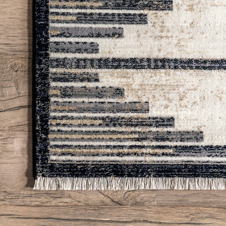 LEFINA STRIPED MOROCCAN FRINGE (5' x 8') | RUGS