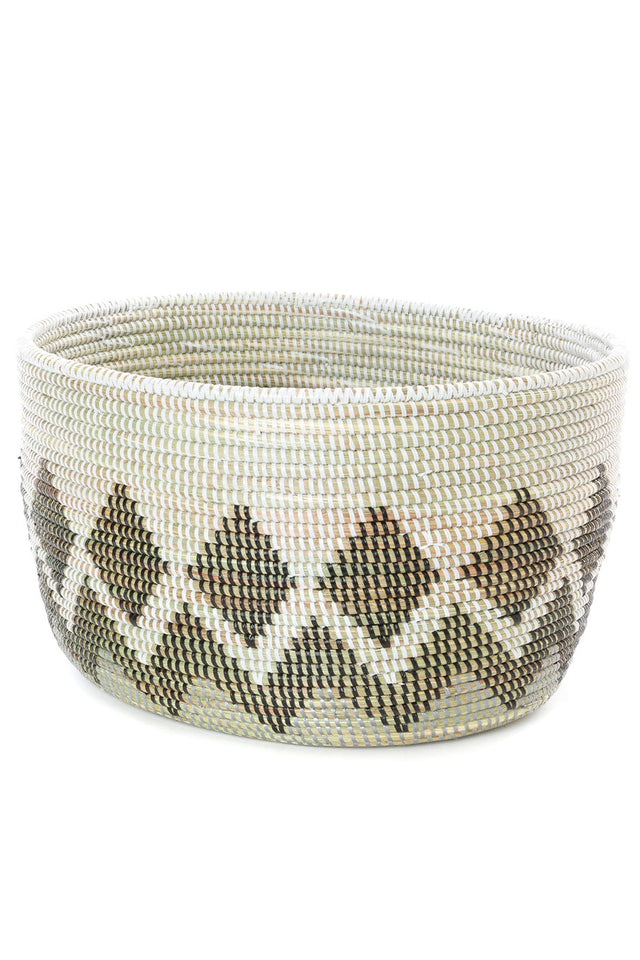 SILVER DIAMOND KNITTING BASKET (SENEGAL)