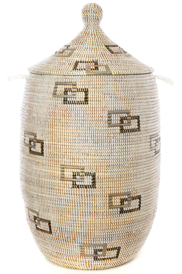 WHITE PERFECT MATCH BASKET 30" (SENEGAL) | STORAGE