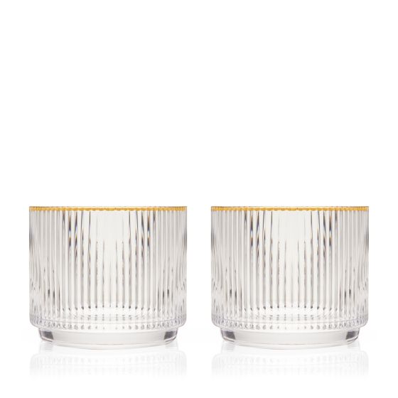 MERIDIAN CRYSTAL LOWBALL TUMBLERS