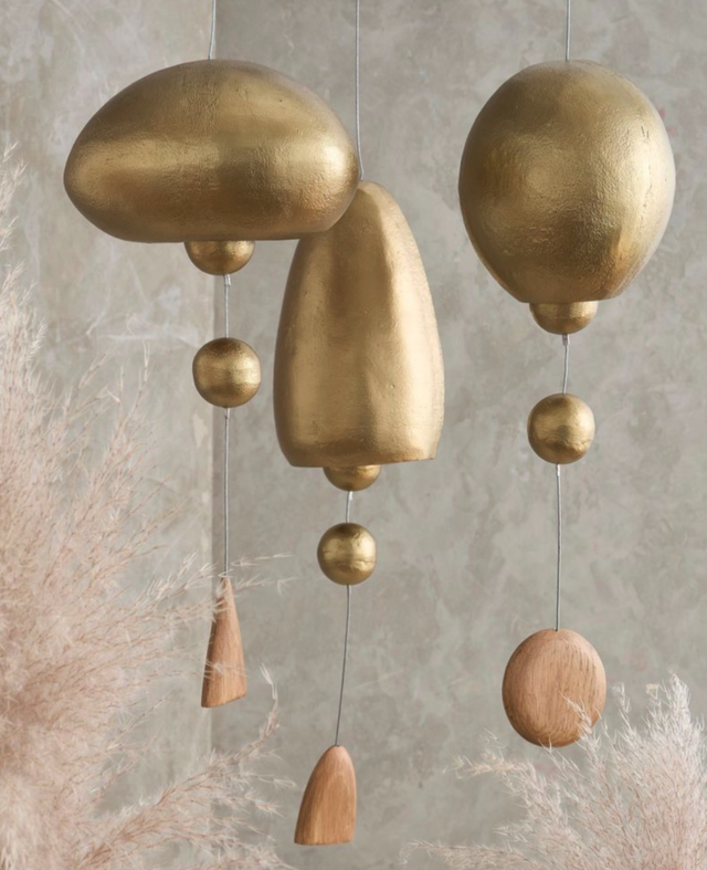 ANTIQUE BRASS HANGING BELL