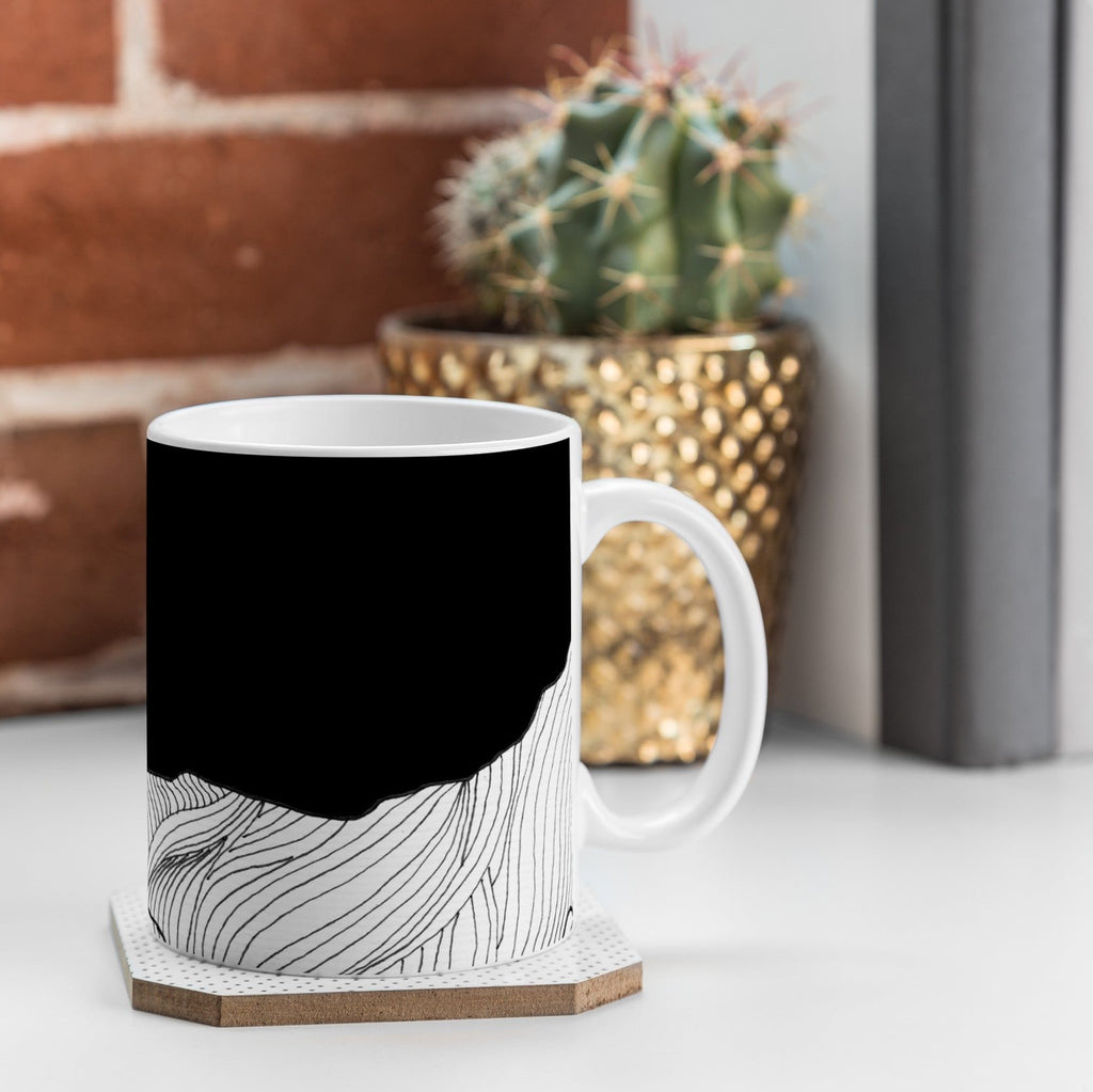2a coffee mug LINES IN THE MOUNTAIN II MUG