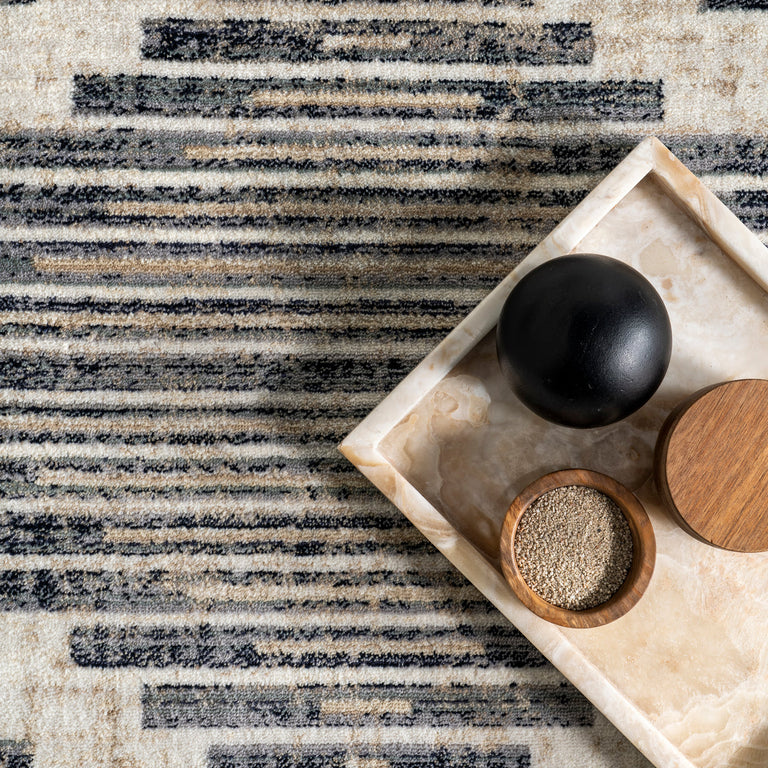 LEFINA STRIPED MOROCCAN FRINGE (5' x 8') | RUGS
