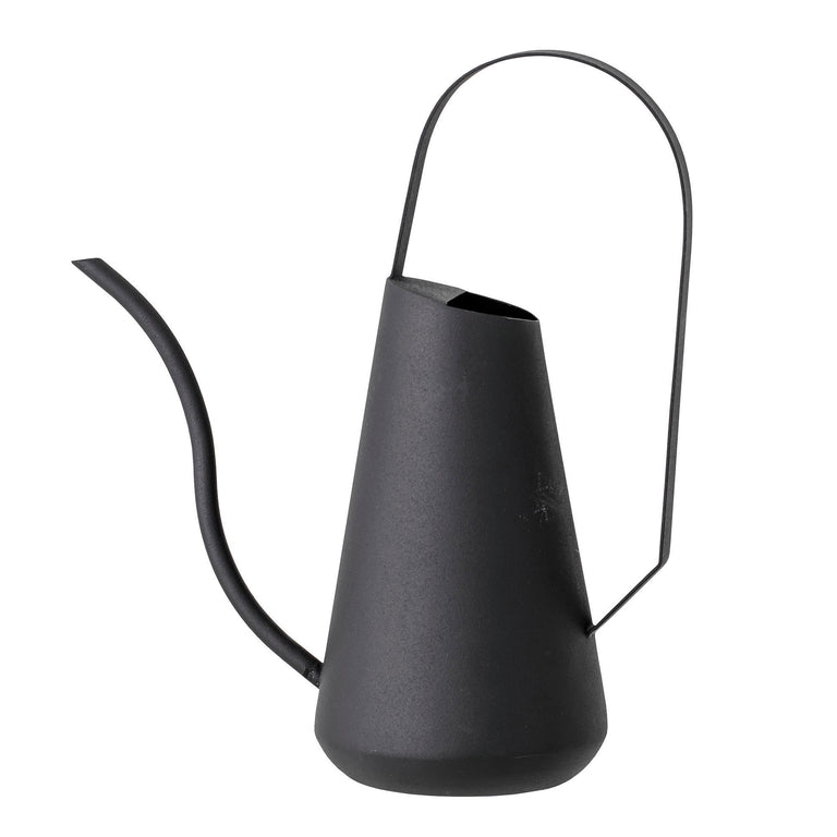 BLACK TAPERED METAL WATERING CAN | FLORA