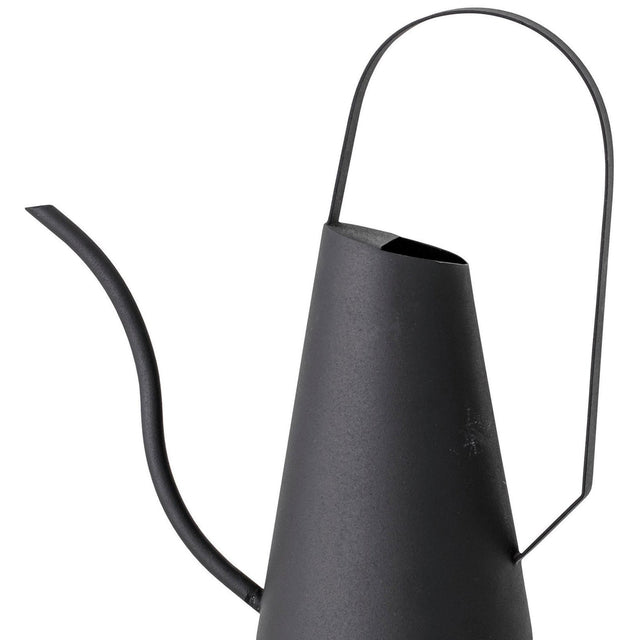 BLACK TAPERED METAL WATERING CAN | FLORA
