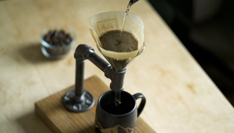 Industrial Pour Over Coffee Maker by Iron Roots Designs | made in Berkeley, CA