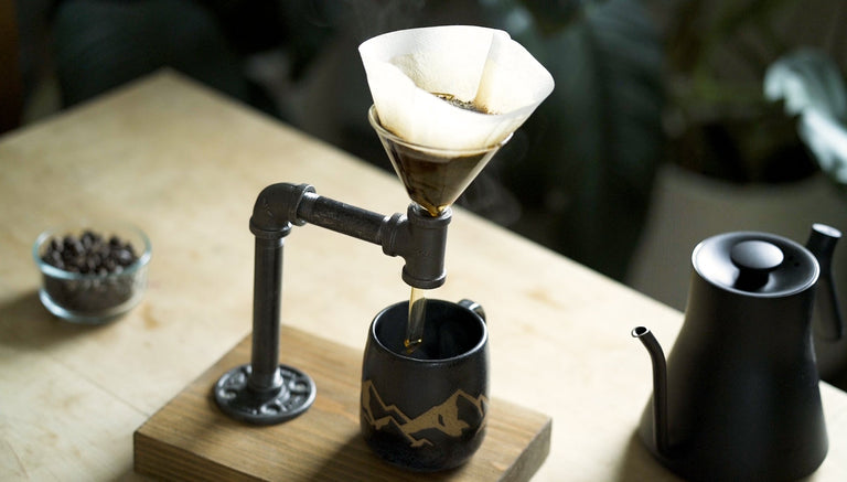 Industrial Pour Over Coffee Maker by Iron Roots Designs | made in Berkeley, CA